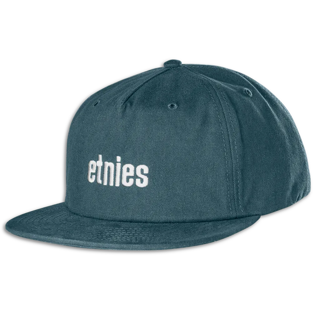 WORDMARK EMBROIDERY SNAPBACK etnies INDIGO / OS Skate Original Sustainability Gear 4140001523.501.OS.1ST 7630961809928