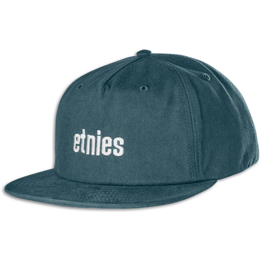 WORDMARK EMBROIDERY SNAPBACK etnies INDIGO / OS Skate Original Sustainability Gear 4140001523.501.OS.1ST 7630961809928