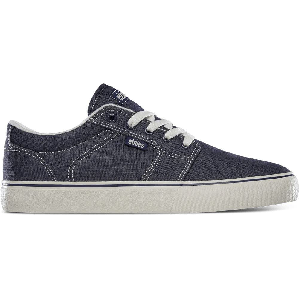 Barge LS Skate Low-Top Vulcanized | etnies Official Low-Top Vulcanized etnies NAVY/TAN/GUM / 5 Skate Original Sustainability Gear 4101000351.469.050.1ST 7630680815750