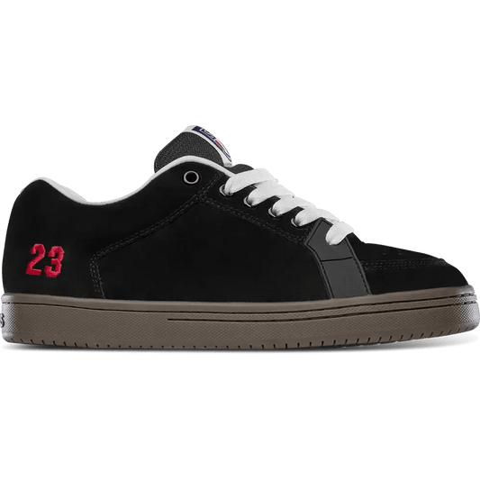 Sal 23 Skate Low-Top Shoe - skateboarding | etnies Official Low-Top Shoe etnies BLACK/WHITE/RED / 5 Skate Original Sustainability Gear 4102000155.978.050.1ST 7630680817631
