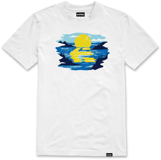 Reflection tee white blue - men's t-shirt - etnies