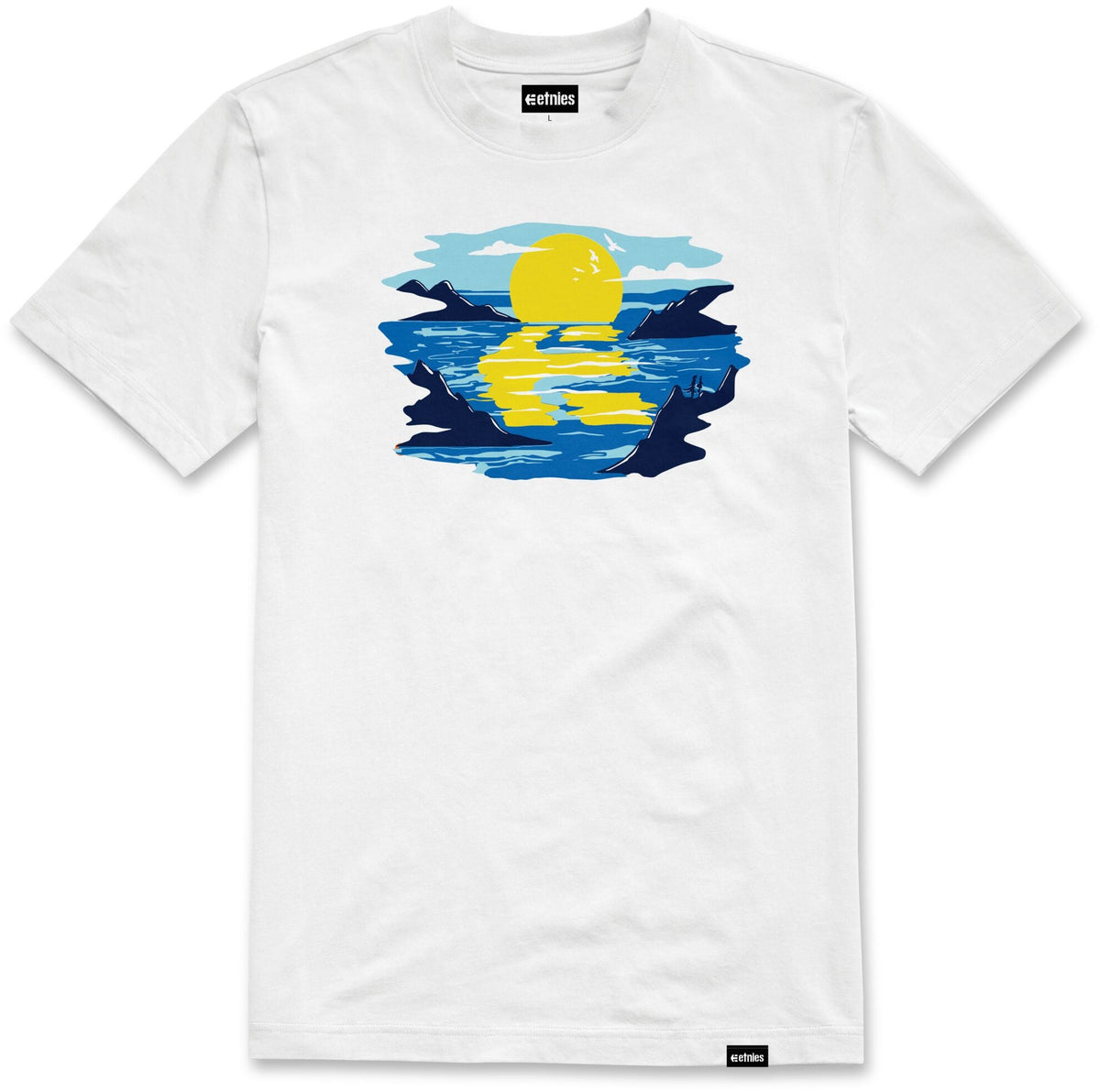 Reflection tee white blue - men&#39;s t-shirt - etnies
