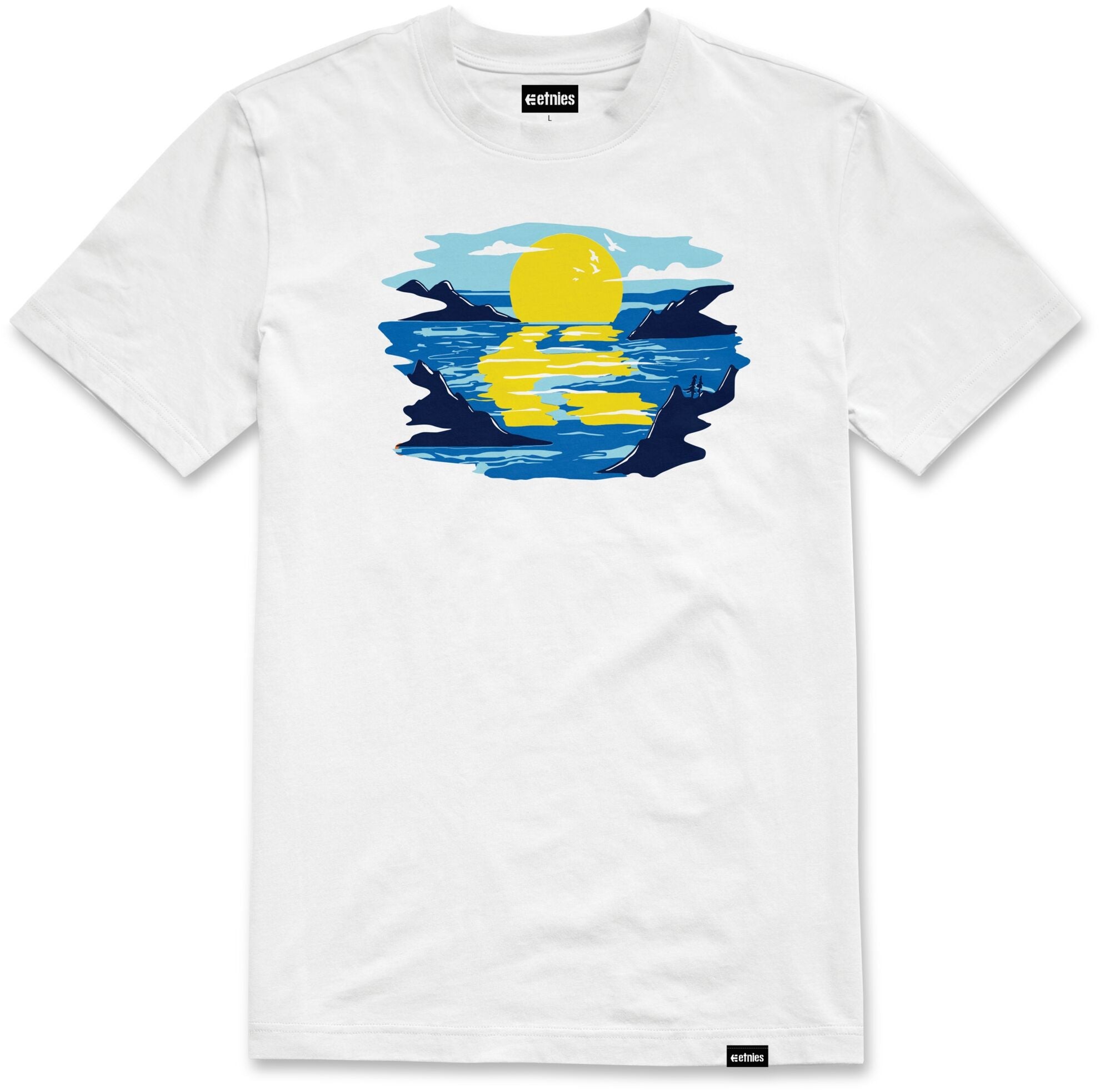 Reflection tee white blue - men's t-shirt - etnies