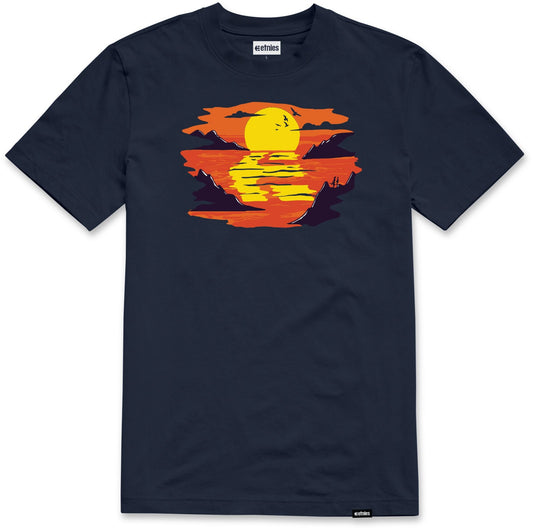 Reflection tee navy/orange - men's t-shirt - etnies