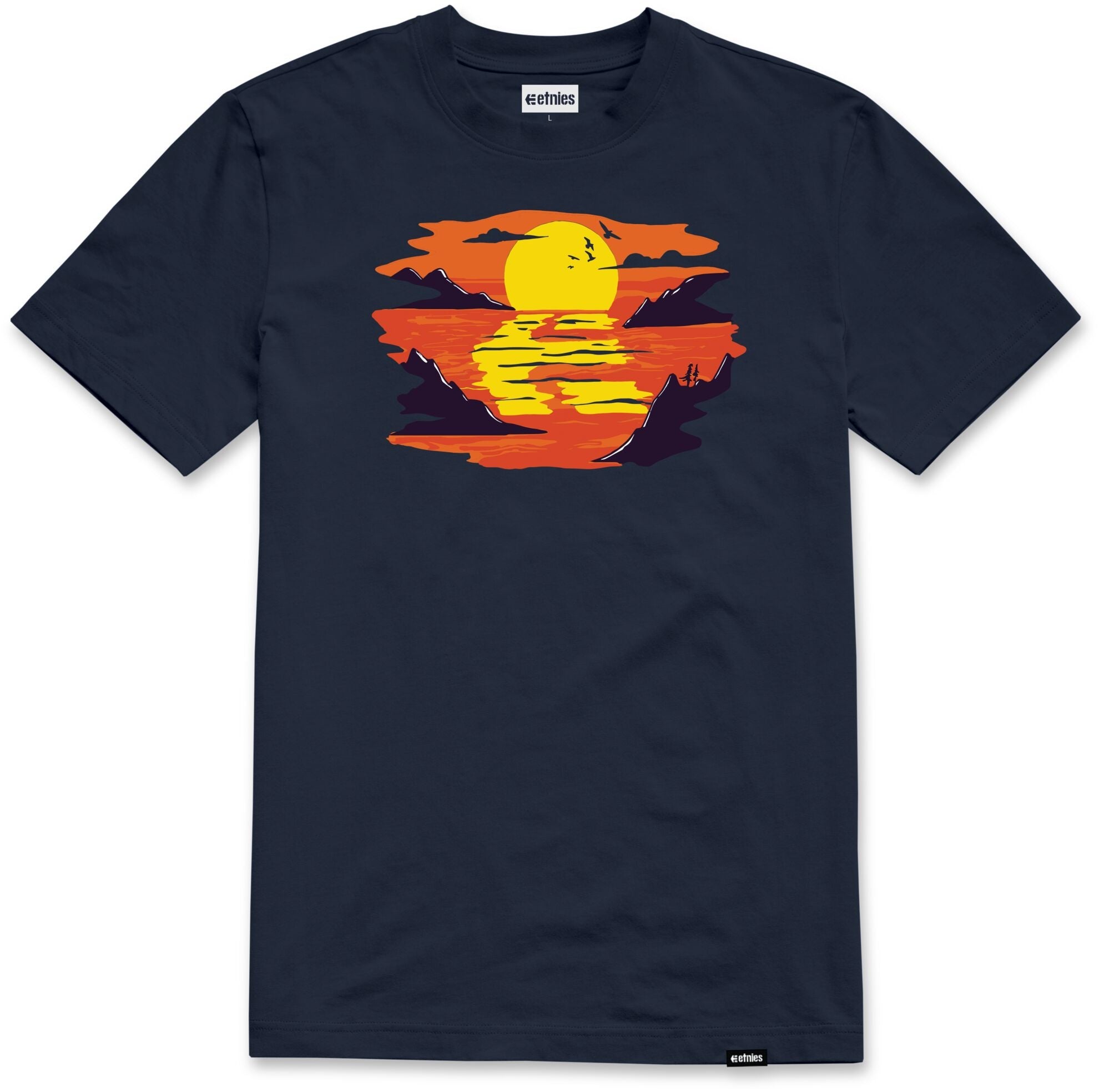 Reflection tee navy/orange - men's t-shirt - etnies