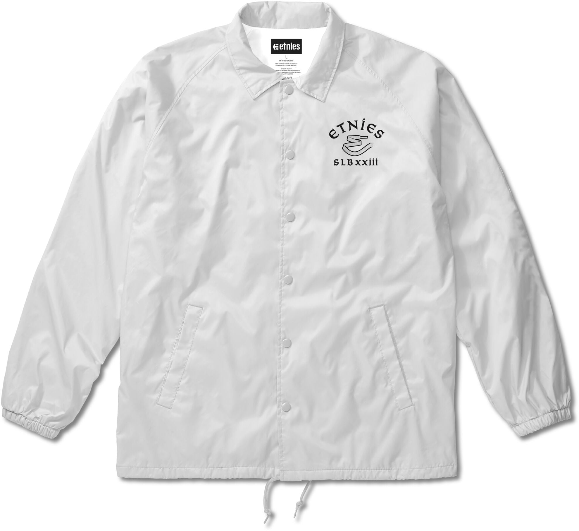 SLB x etnies coach jacket white/white - men's jacket - etnies