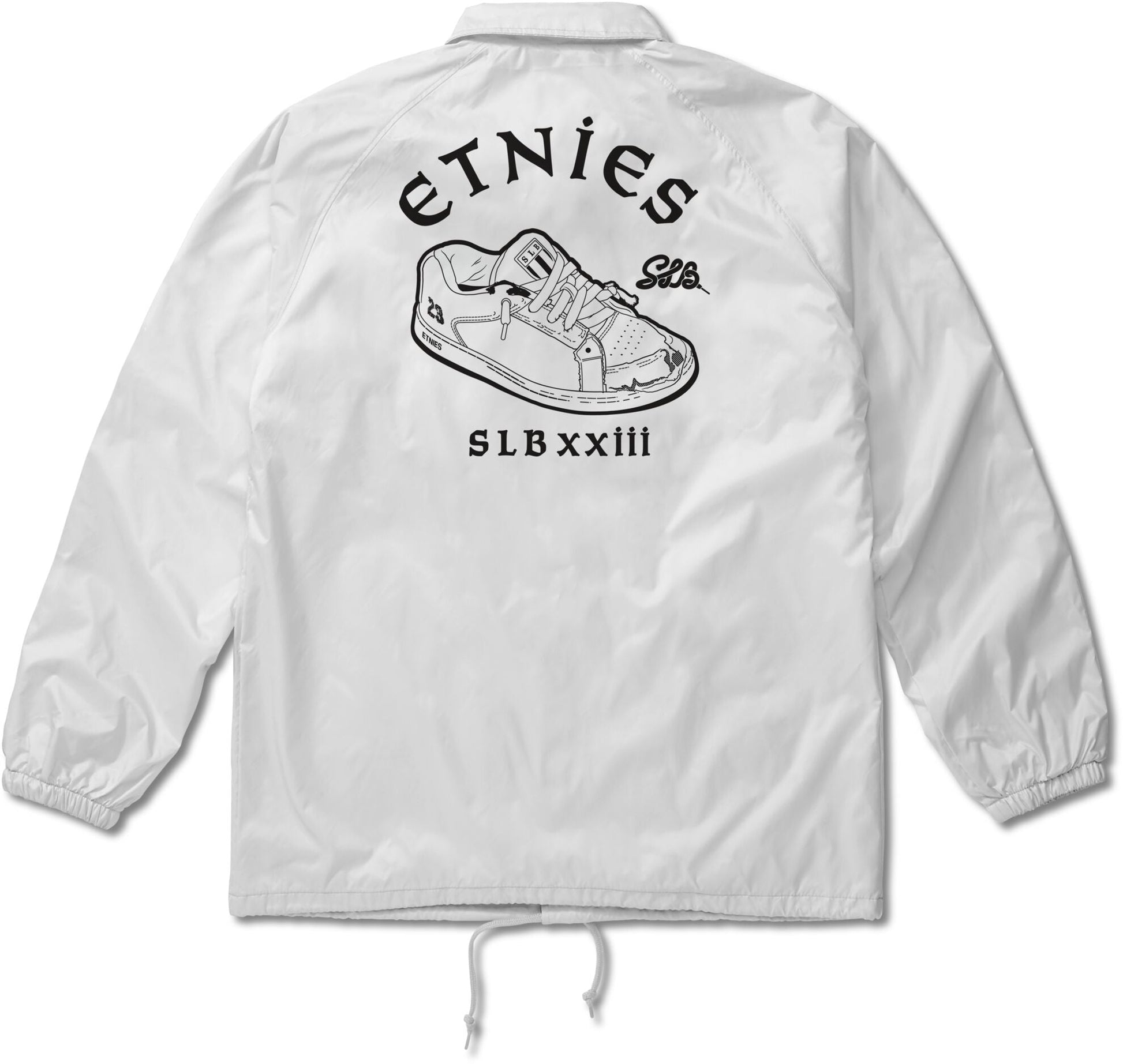 SLB x etnies coach jacket white/white - men's jacket - etnies