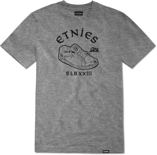 SLB x etnies tee grey heather - men's t-shirt - etnies