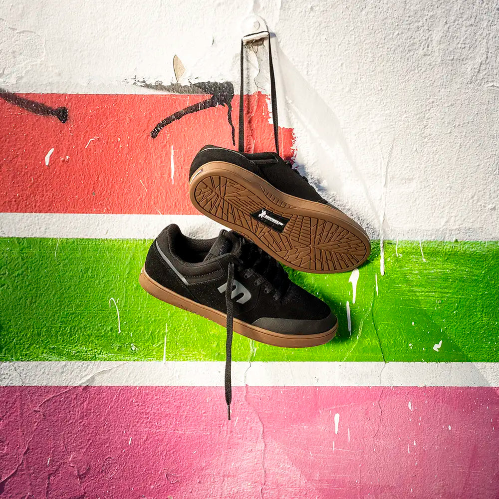 Marana Michelin Shoe Black/Gum/Dark Grey | etnies Official Low-Top Shoe Etnies Skate Original Sustainability Gear
